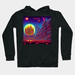 Glowing Mysterious Astral City Hoodie